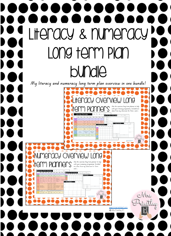 Literacy and numeracy long term plan bundle