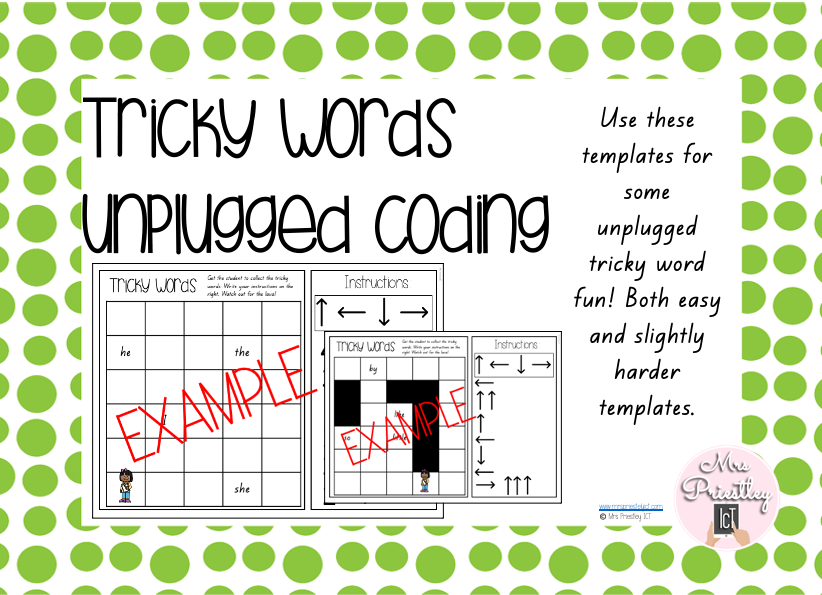 Tricky words unplugged coding