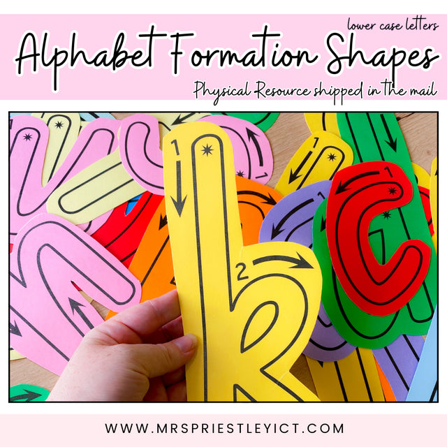 Alphabet letters - tracing and formation