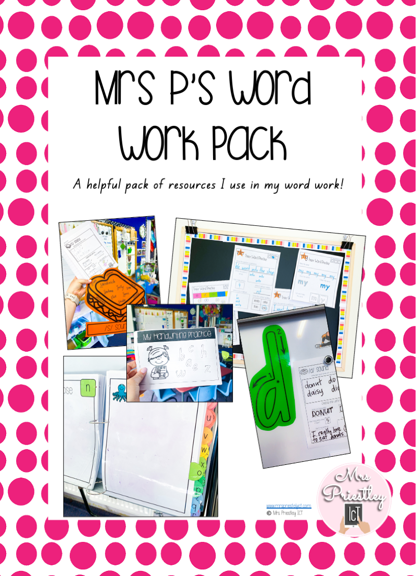 Mrs P's Word Work Hot Spot Pack