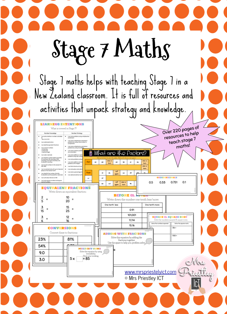 Stage 7 Maths Pack