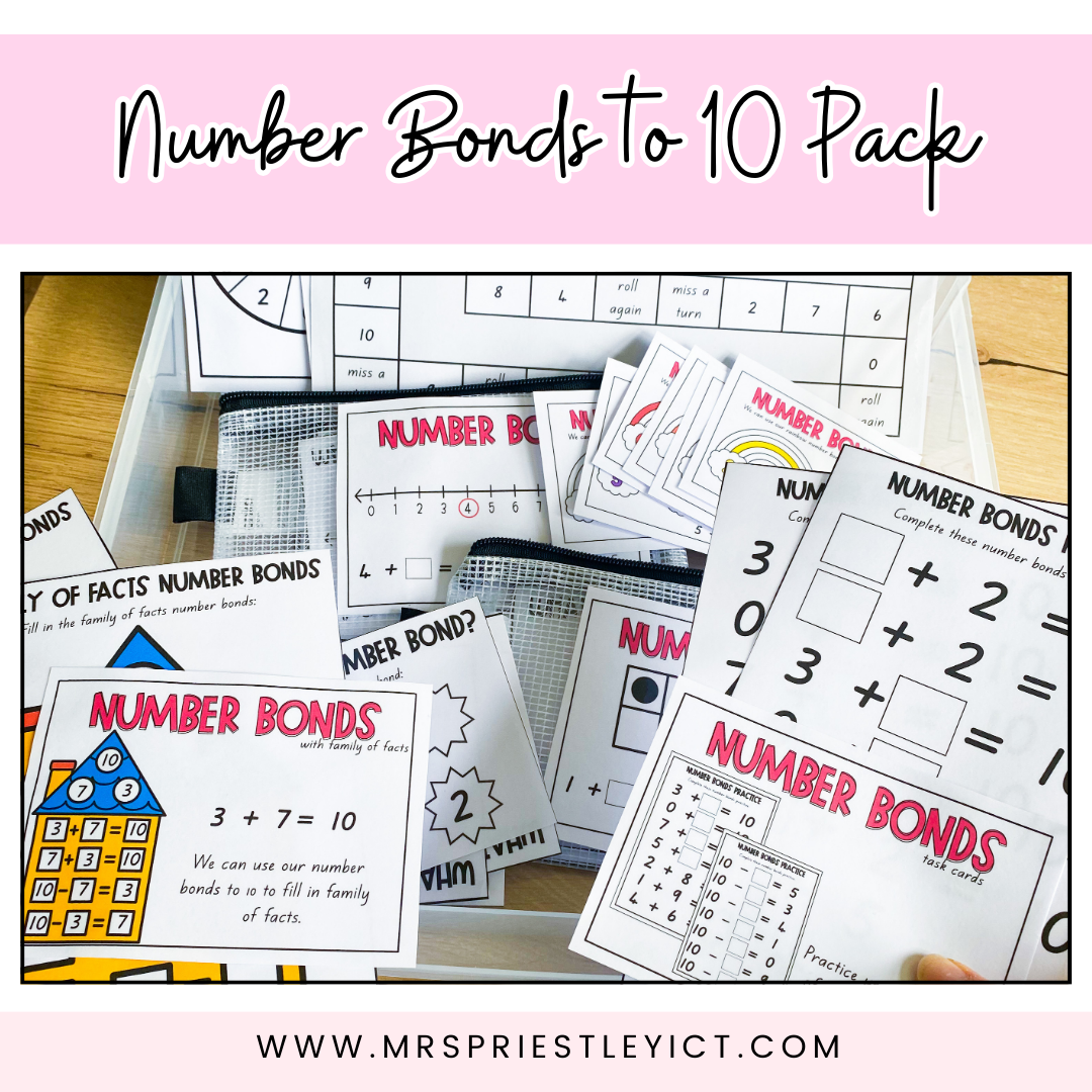 Number bonds to 10 Pack