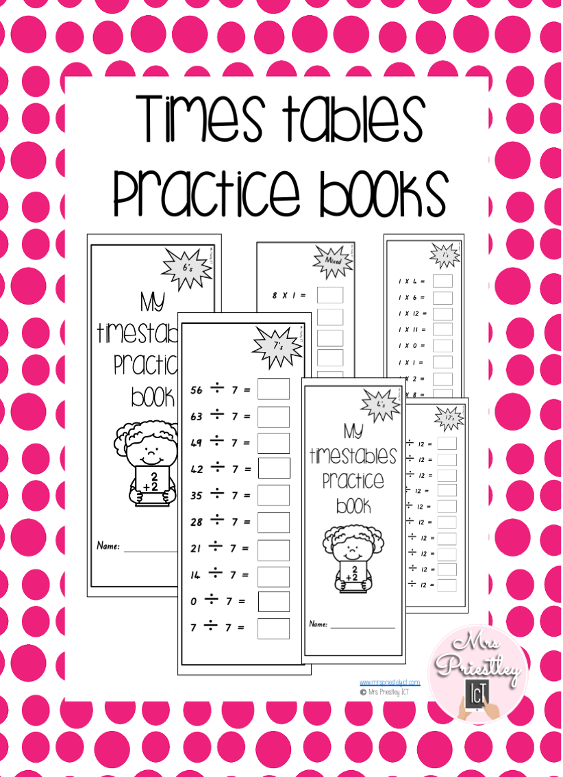 Times tables Practice Books