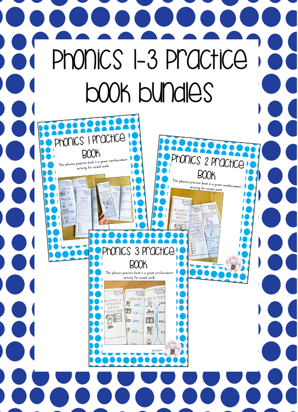 Phonics 1-3 Practice Book Bundle