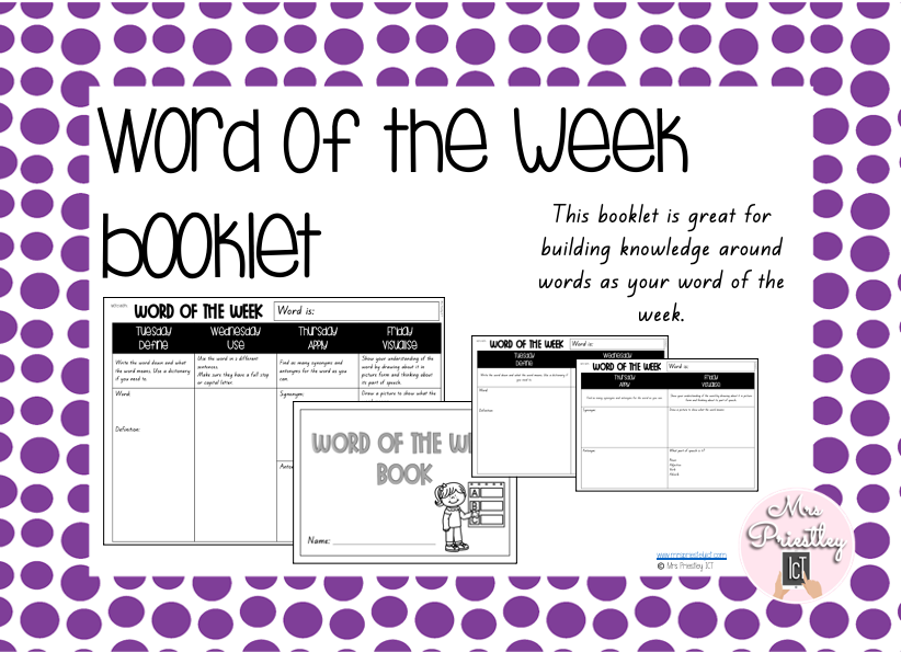 Word of the Week Booklet