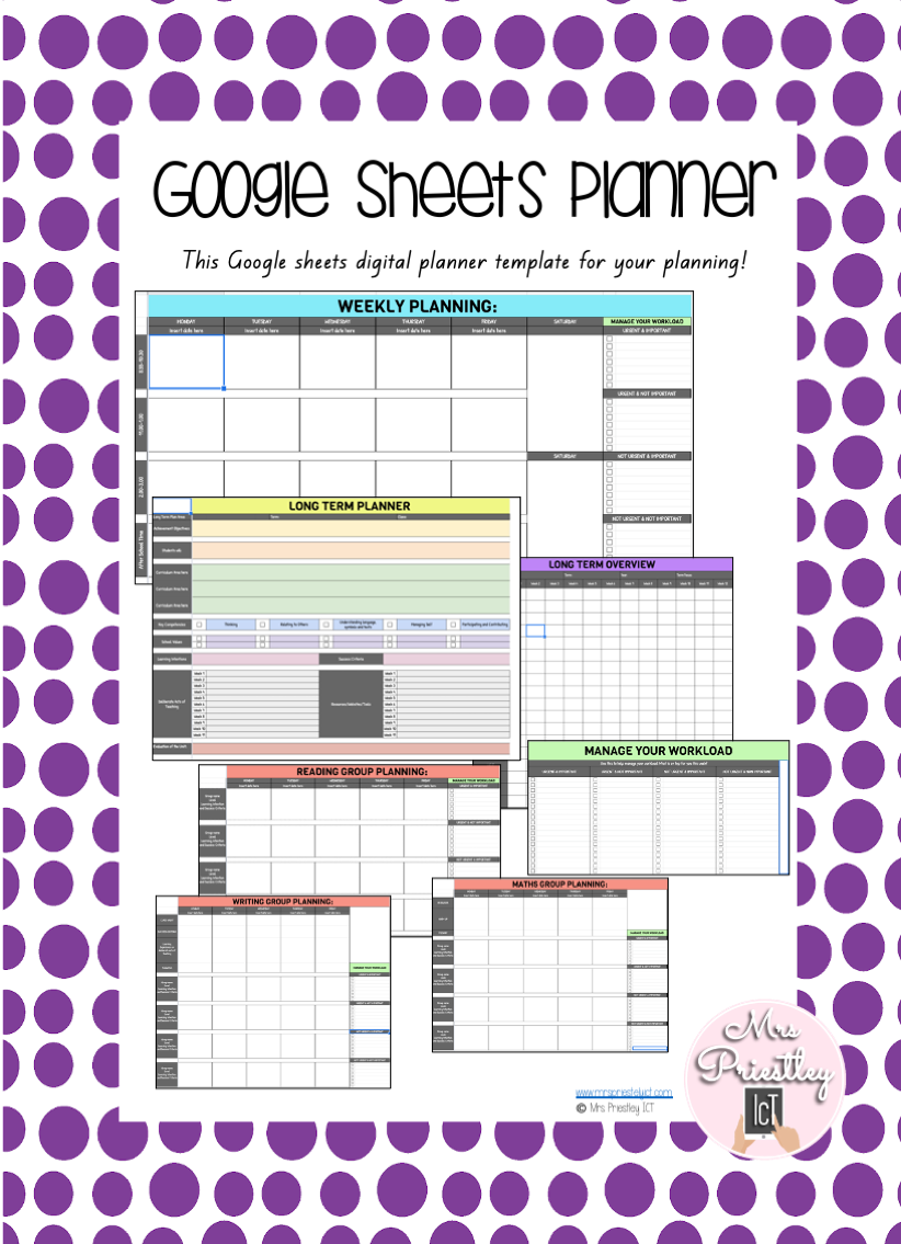 Google Sheets Planner - 2022