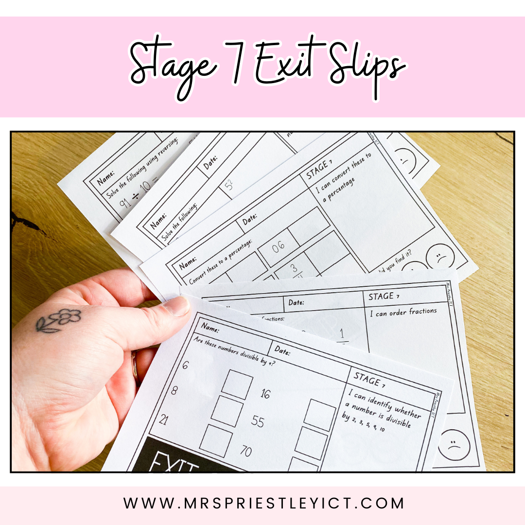 Stage 7 Exit Slips