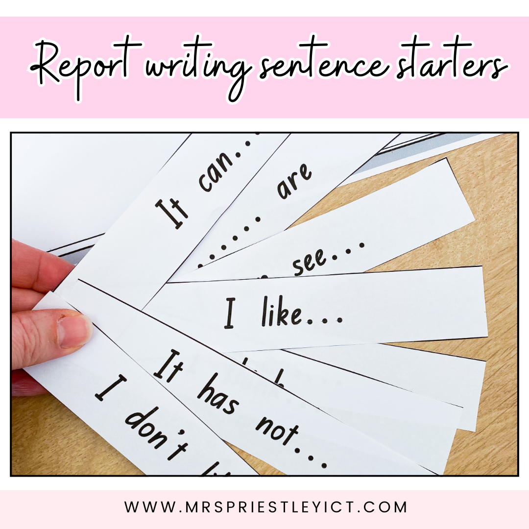 Report Writing Sentence Starters