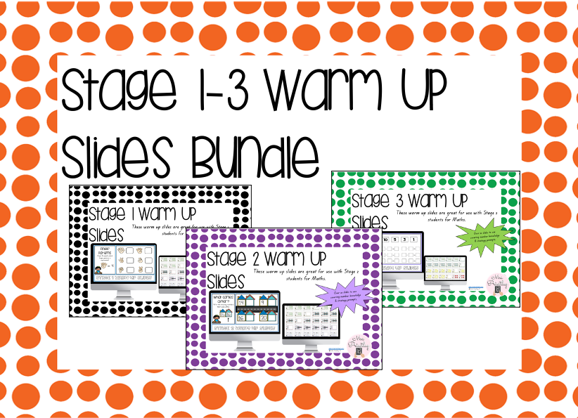 Stage 1-3 Warm Up Slides mini bundle