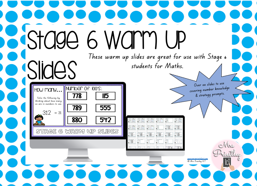 Stage 6 Warm Up Slides