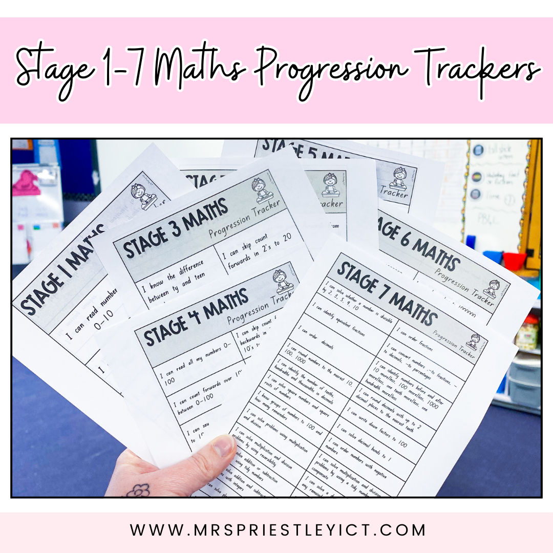 Stage 1-7 Maths Progression Trackers – Mrs Priestley ICT