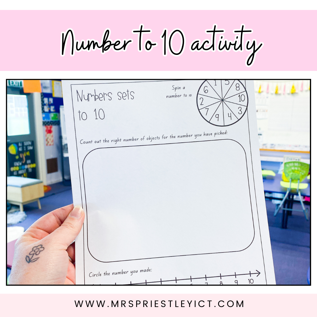 Numbers to 10 activity