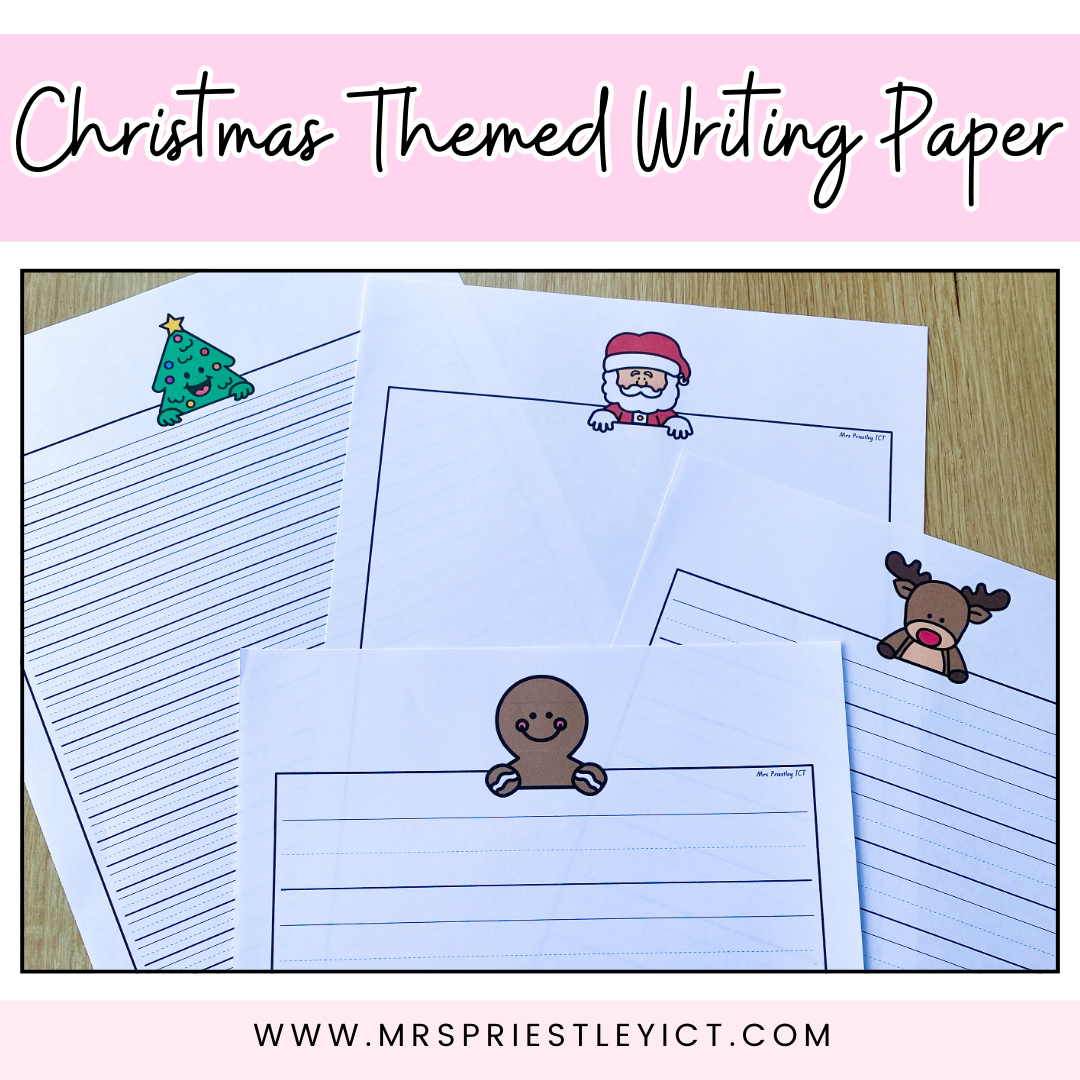 Christmas Themed Writing paper