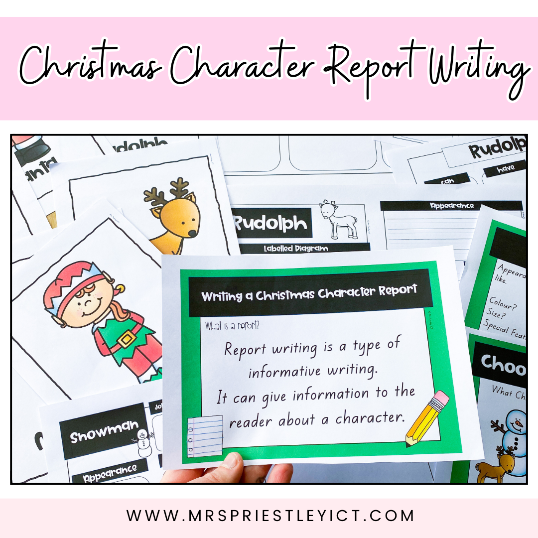 Christmas Character Report Writing