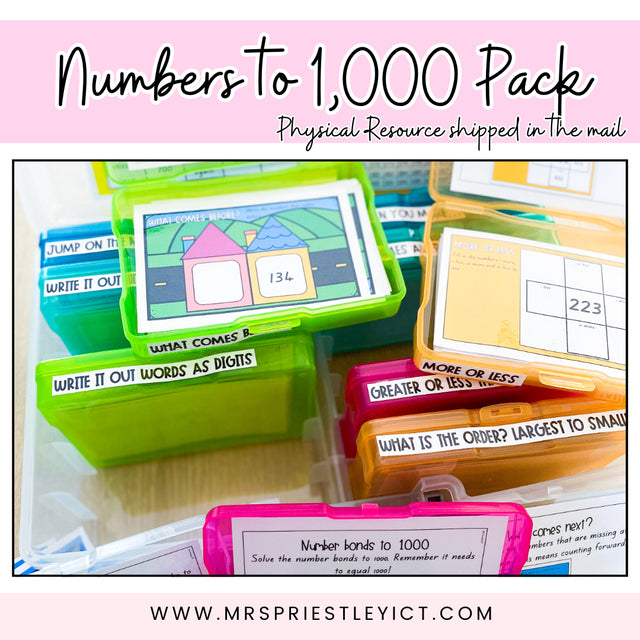 Numbers to 1,000 Pack