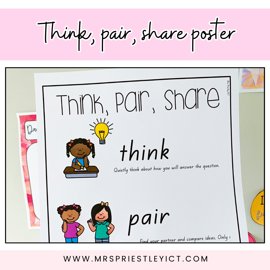 Think, pair, share poster