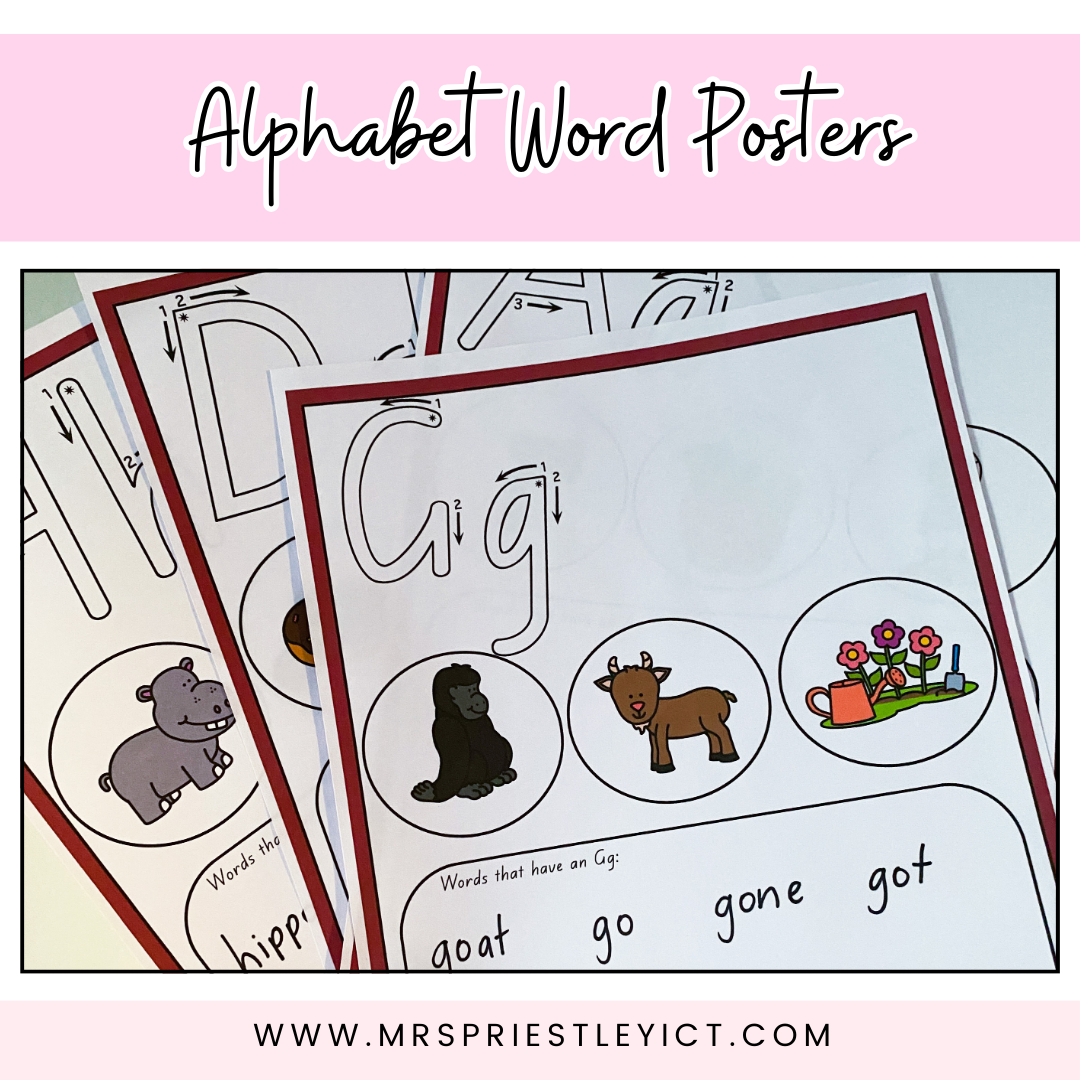 Alphabet Word Posters