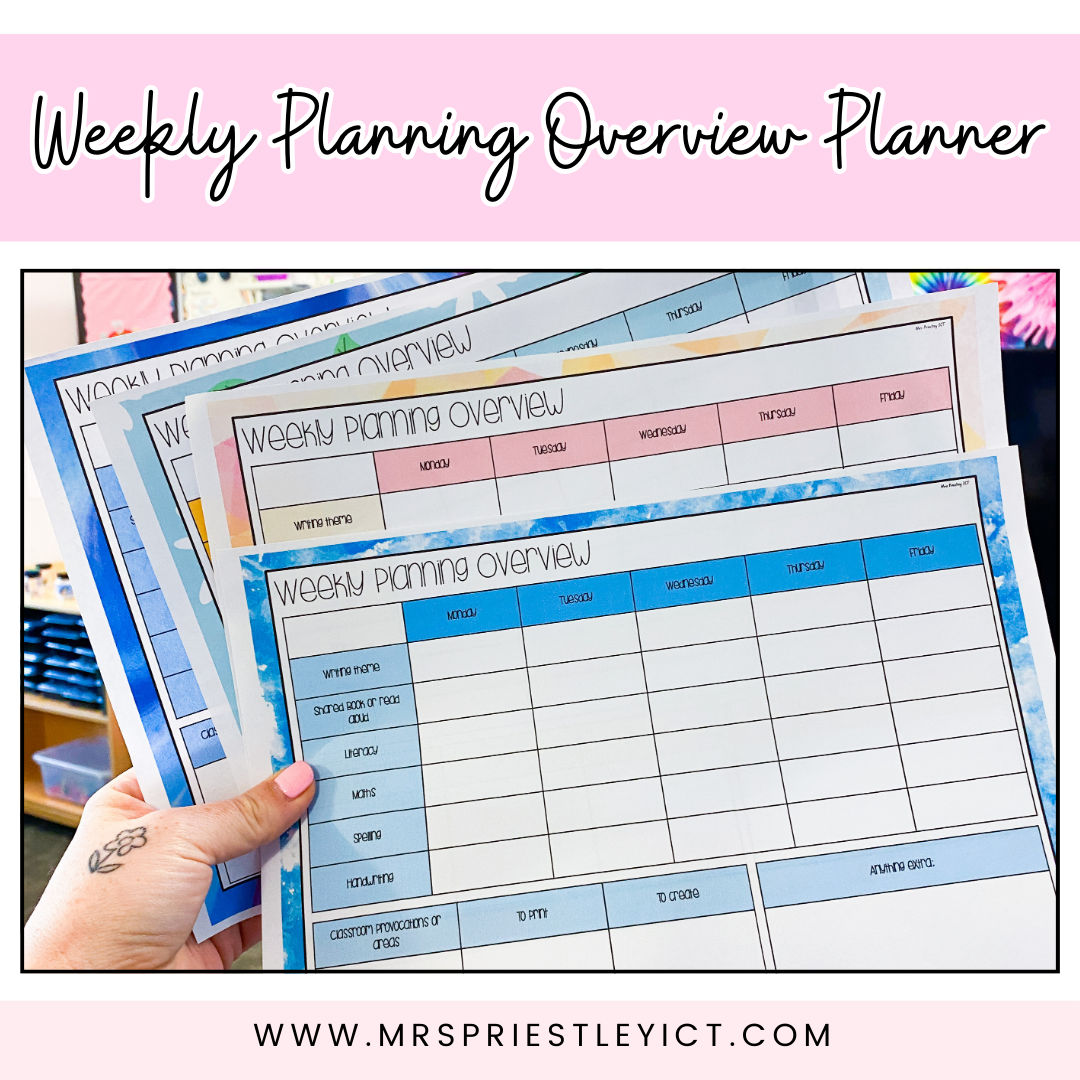 Weekly Planning Overview Planner