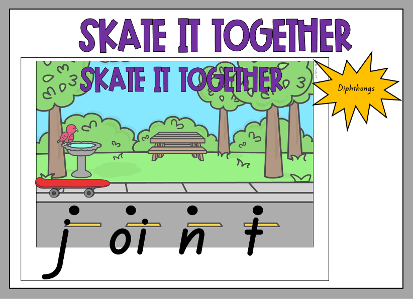 Skate it together slides (diphthongs)