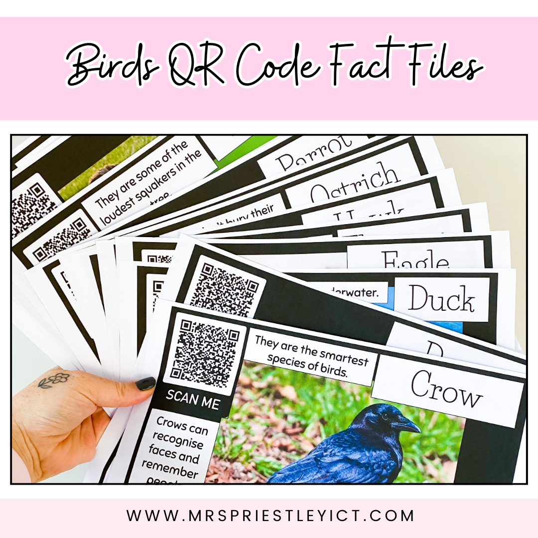 Bird QR code fact files