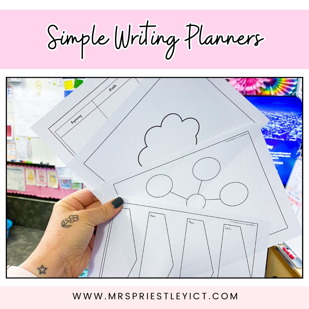 Simple writing planners