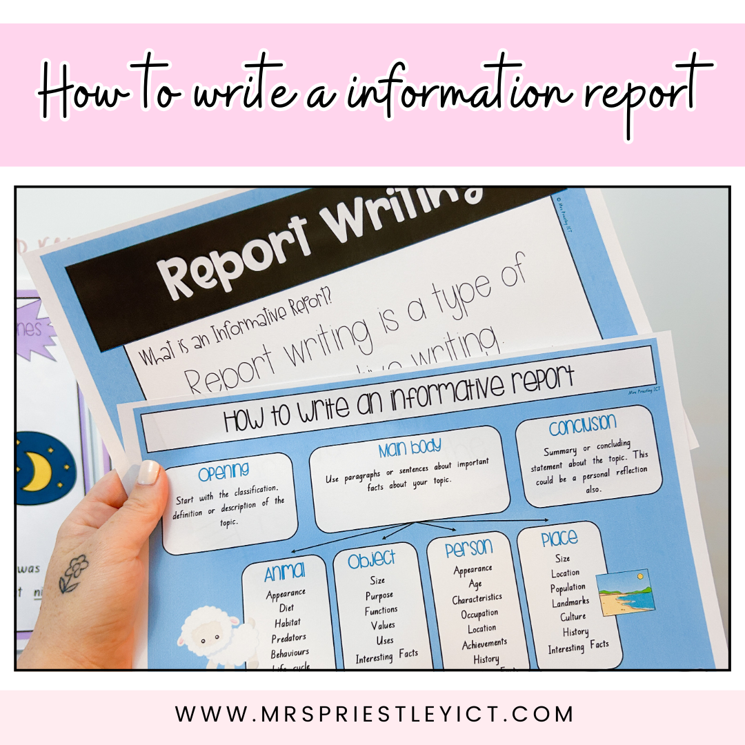 How to write a information report (freebie)