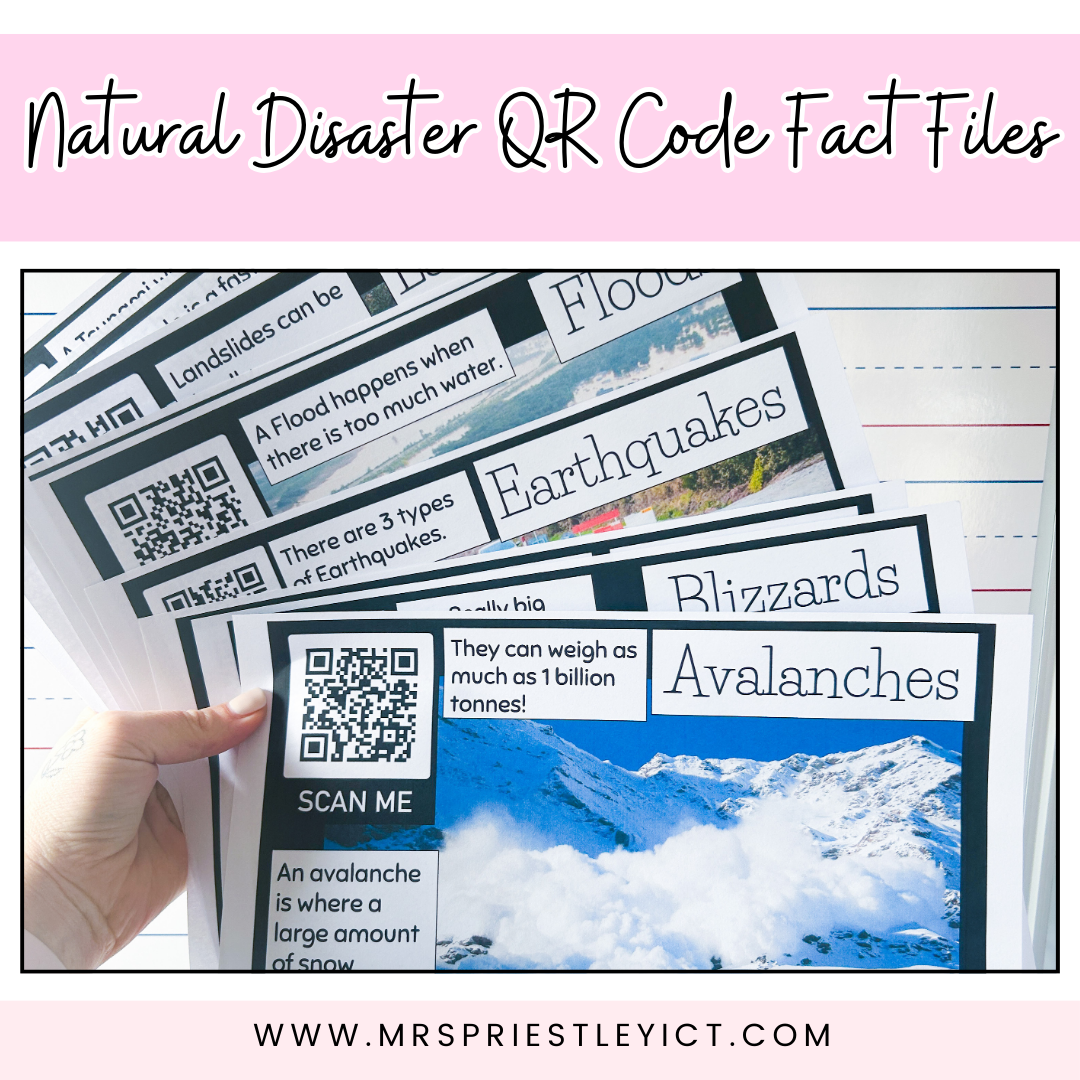 Natural Disaster QR code fact files