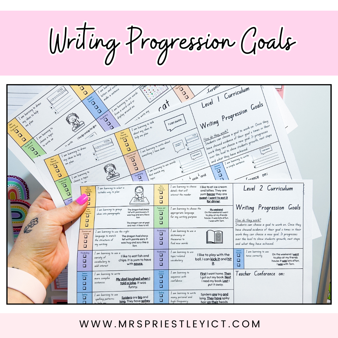 Writing Progression Goals