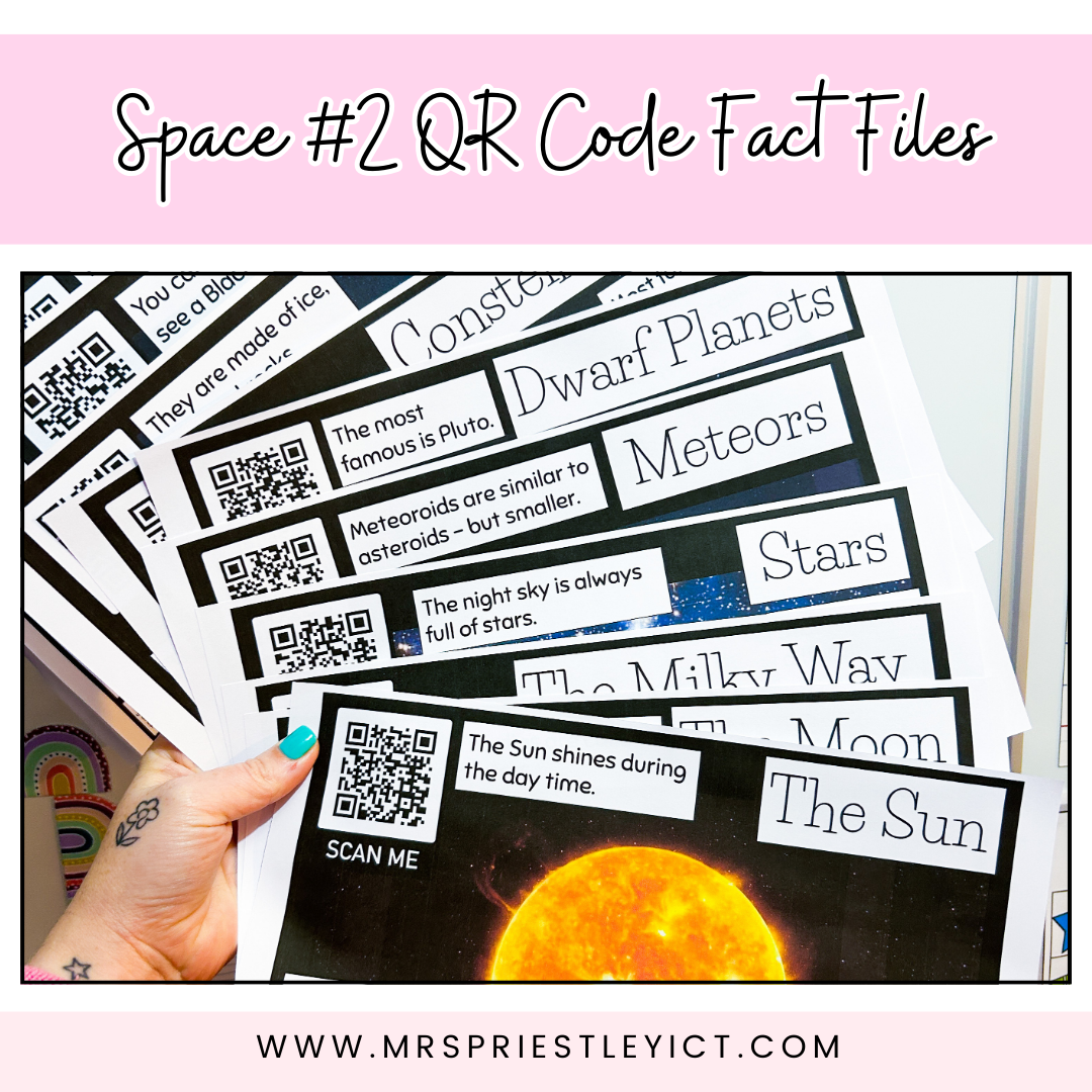 Space #2 QR code fact files