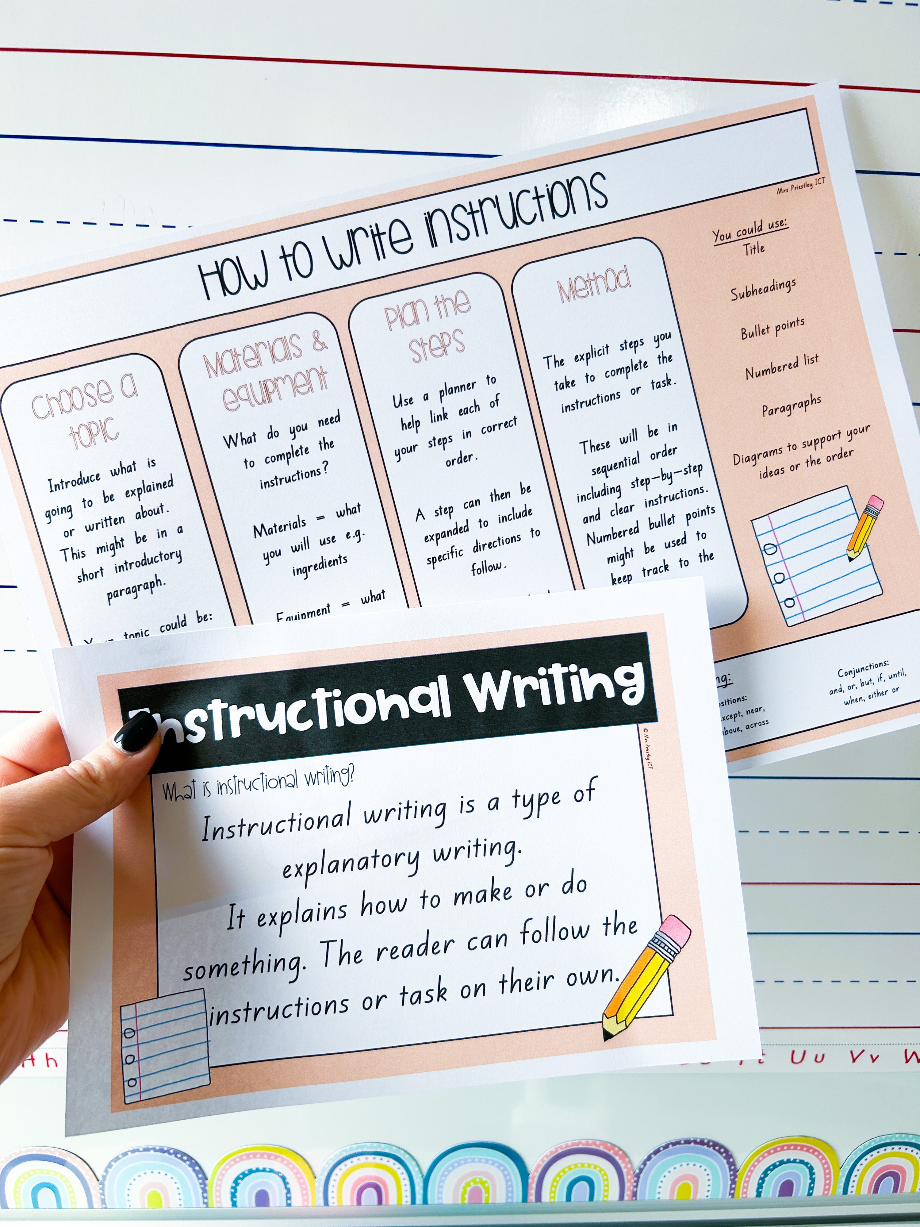 How to write instructions (freebie)