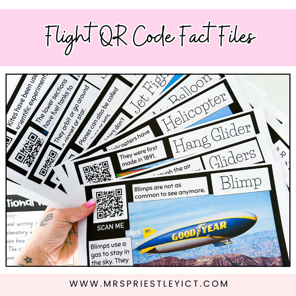 Flight QR code fact files – Mrs Priestley ICT