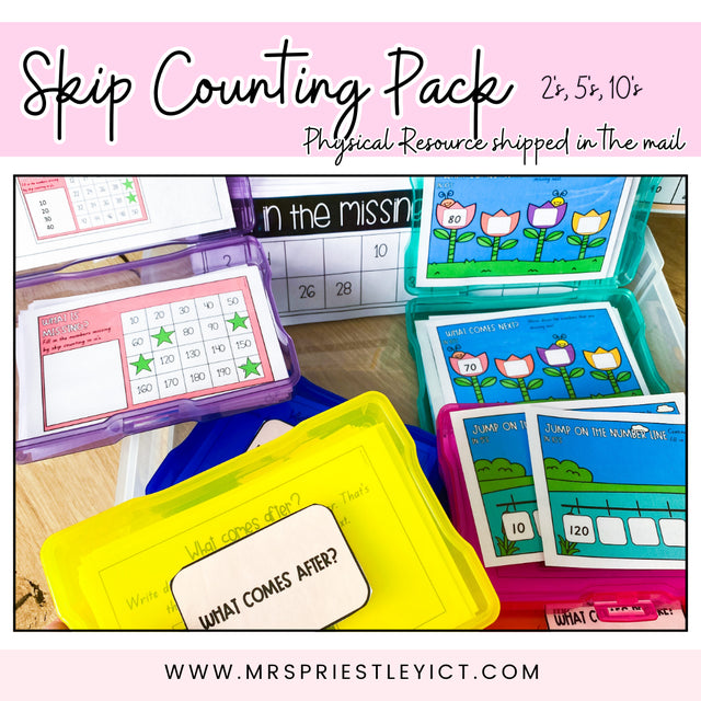 Skip counting in 2's, 5's and 10's Pack