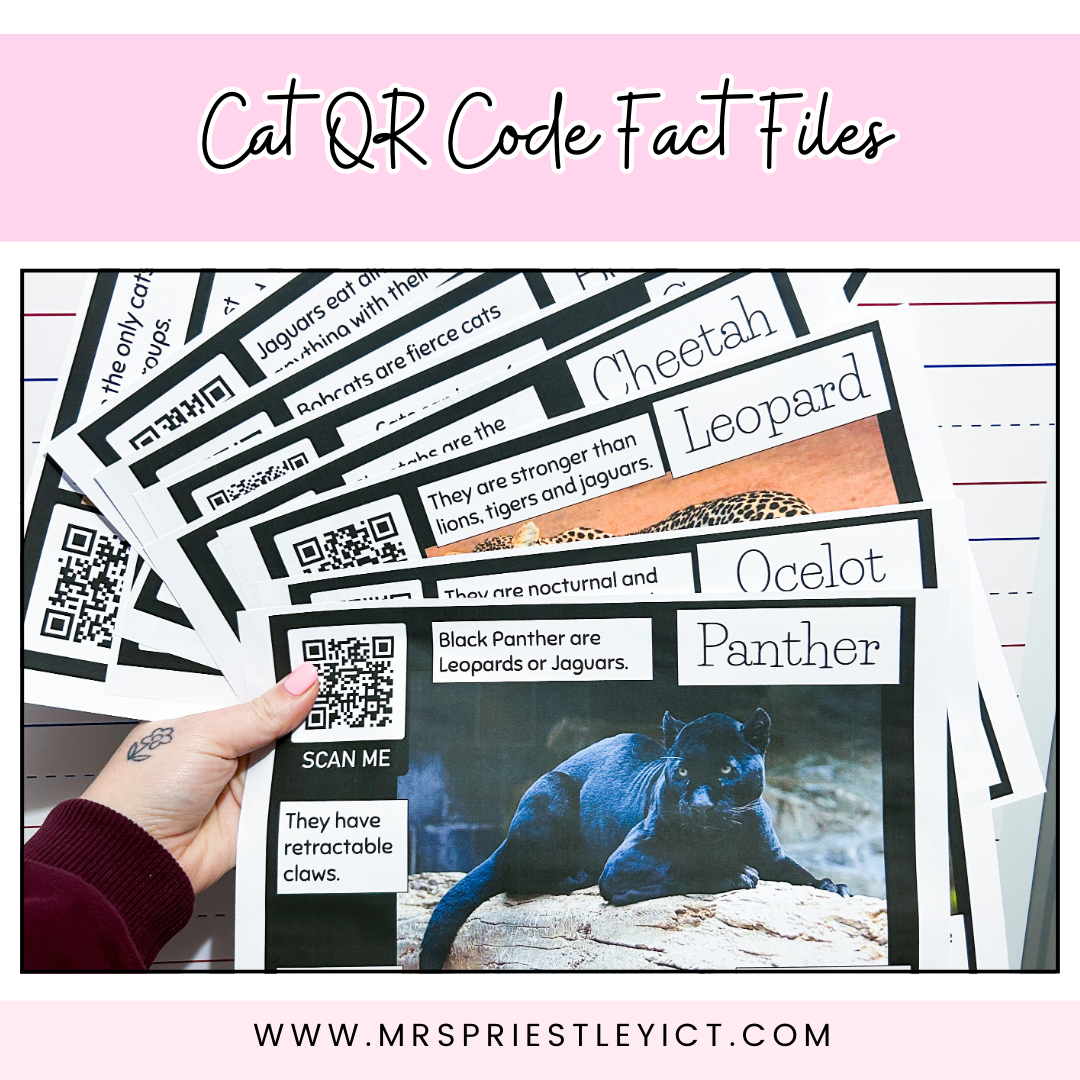 Cat Family QR code fact files