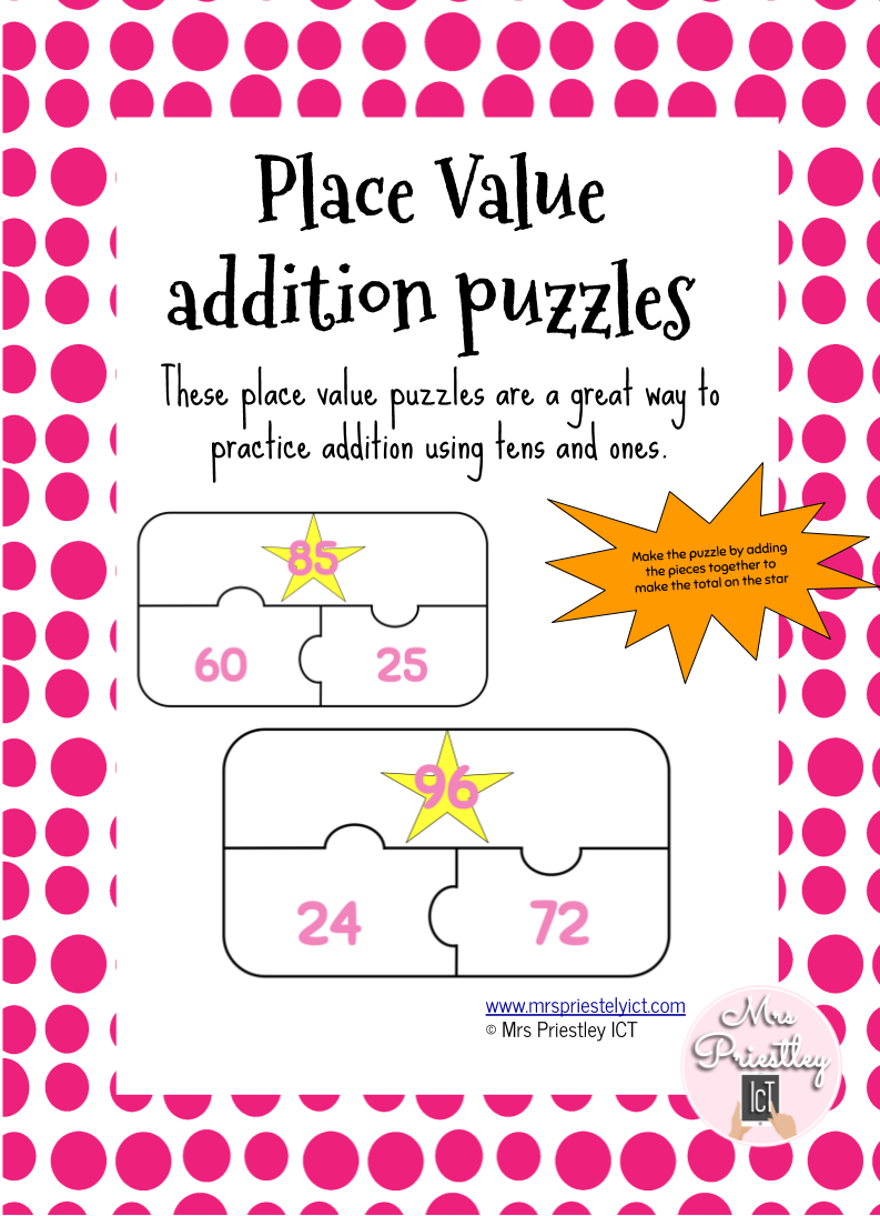 Place Value Addition Puzzles